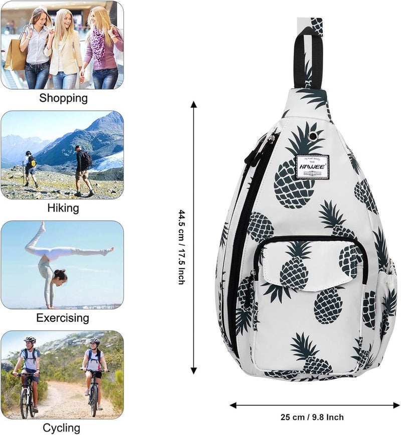 HAWEE Backpack Sling for Women Anti-Water Crossbody Bag Inclined Adjustable Pack | Casual, Adjustable Strap, Water Repellent, for Travel/Sport - Image 5